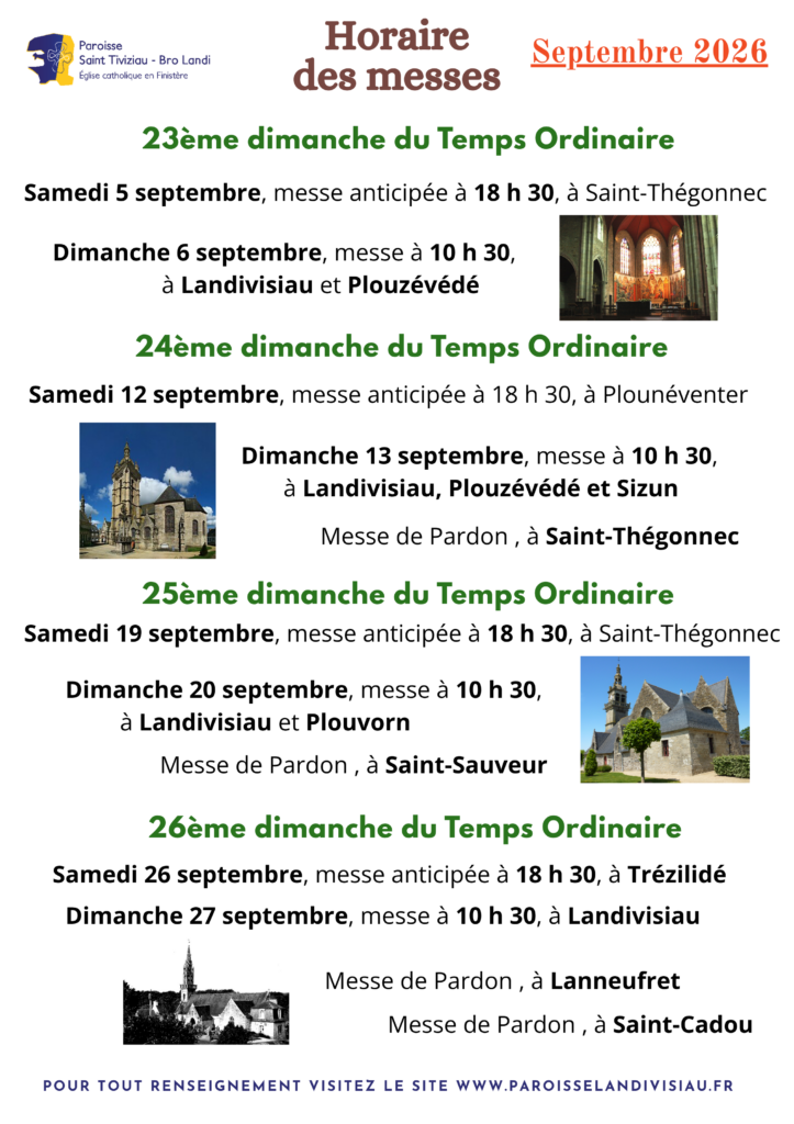 Horaires des messes